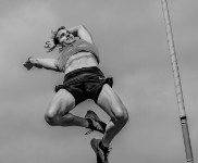 Renaud Lavillenie, saut inaugural des Journées Olympiques Paris 2017 © Laurence Masson